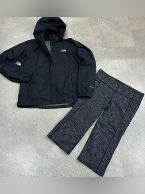 Womens NORTH FACE/ATHLETA Lined Hyvent Jacket & Leggings, sz XL